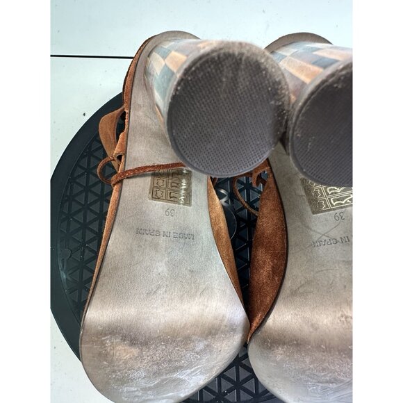 Free People Nouvella Wrap Brown Heels Brown Sz. 39 / 8.5 US - Picture 8 of 11